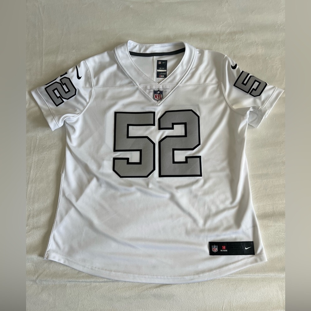 Las Vegas Raiders Khalil Mack‎ Nike Jersey Women’s Size Large